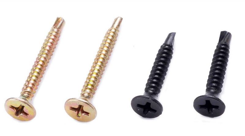 Flat Bugle Head #2 pH Drive Yellow Zinc Drilling Point Drywall Screw