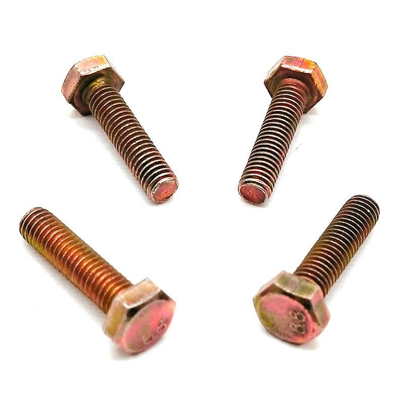 Hex Bolts Yellow Zinc Plated Full Thread Gread 307A 307b