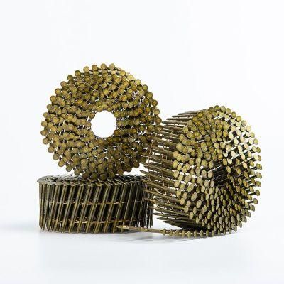 Various Models Polished Screw Flat Round Head Coil Nails for Pallet