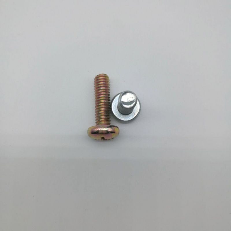 High Quality Pan Head Screw with White Zinc