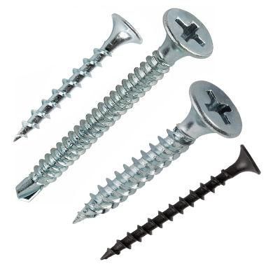 C1022 Hardened Black Zinc Phosphated Bugle Head Phillips Drive Coarse Thread Gypsm Drywall Screws