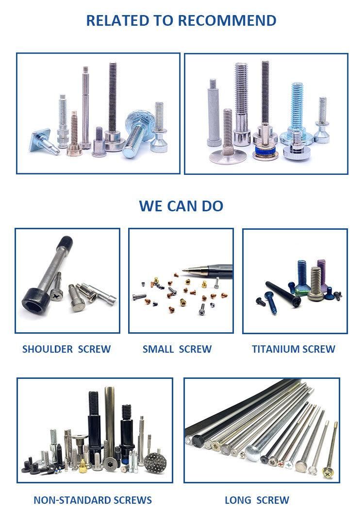 Customized Steel Electrophoretic Black M2 M2.5 M3 M4 M5 M6 M8 Pan Torx Head Machine Screws