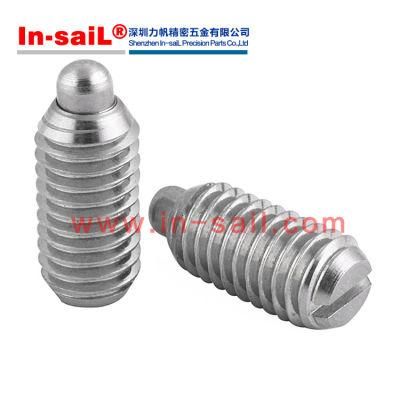 Hex-Drive Long-Nose Spring Plungers-Black-Oxide Steel Body and Steel Nose 8495A19