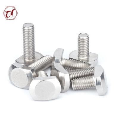 A2-70 or A4-70 Stainless Steel 304 or SS316 T Hammer Head Bolt
