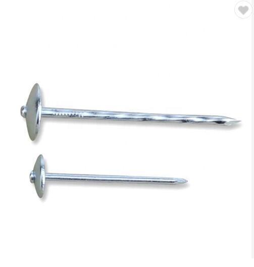 E. G 2 1/2" X Bwg9 50lb /Box Roofing Nails with Umbrella Head Rubber Washer /Common Nails