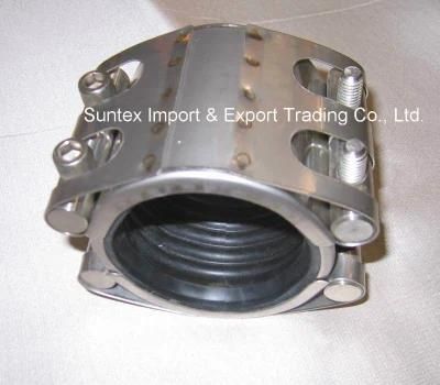 Double Lock Stainles Steel Pipe Coupling with Rubber Lining