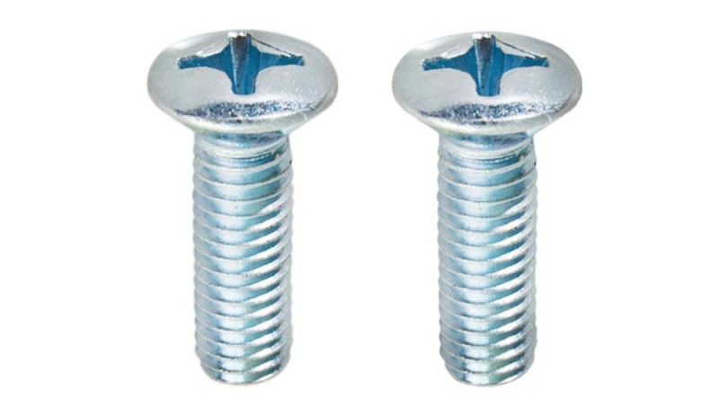 DIN966 Cross Recess Raised Countersunk Head Machine Screws