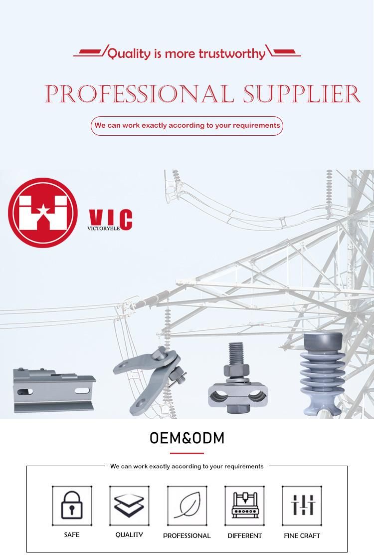Pole Line Fittings Electric Power Accessories Porcelain Glass Insulator