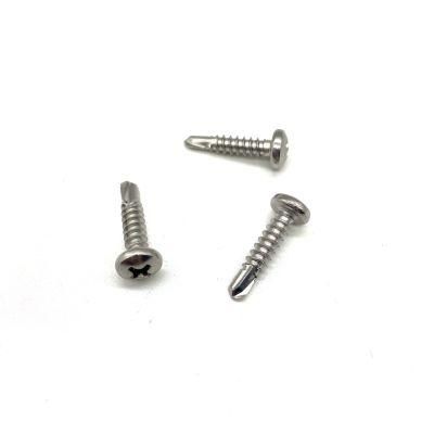 Cross Recessed Pan Head Phillips Stainless Steel 410/304/316 Tek Self Drilling Screw