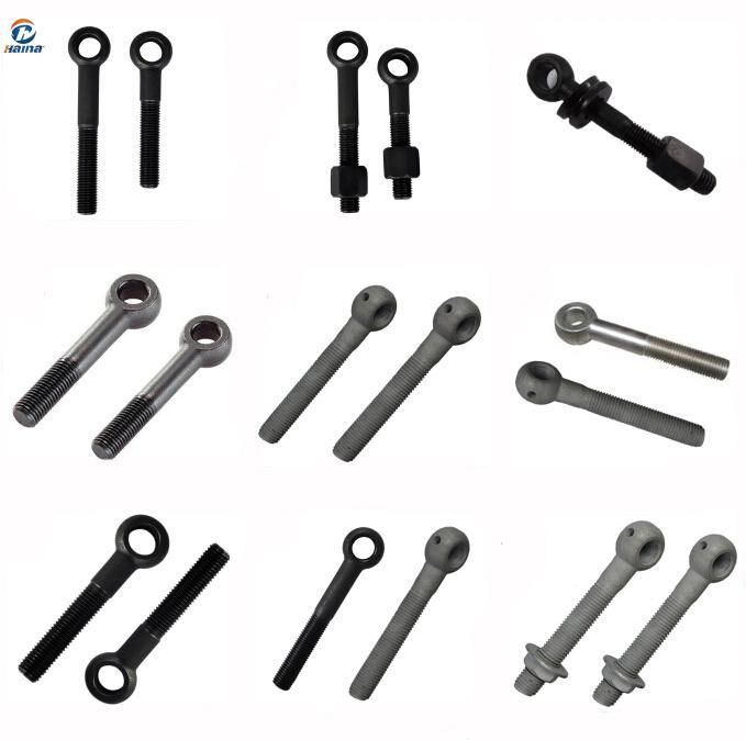 High Strength DIN444 Drop Forged Galvanized 8.8 Grade Eye Bolt/Carbon Steel Eye Bolt /Black Swing Bolt