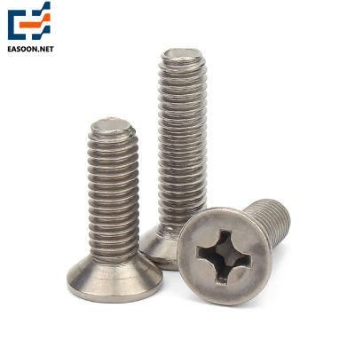Countersunk Phillips Ti Gr2 Bolt Full Thread Ta2 Ta5 Bolt