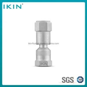 Ikin Stainless Steel Tp Direct Pressure Gauge Connector for Hydraulic Hydraulic Quick Coupler Test Connector Hose Fitting