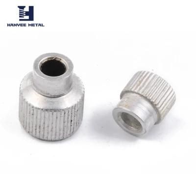 Round Standoff and Thumb Nut in Nickel Plate