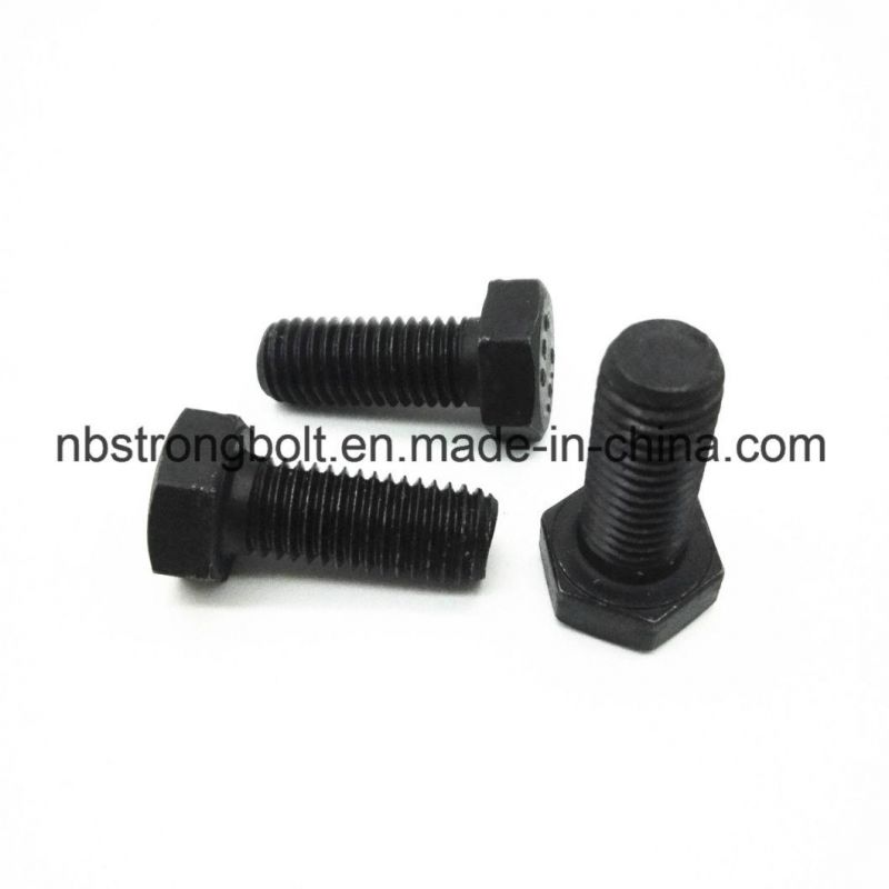 DIN933 Gr. 10.9 Hex Bolt with Blk