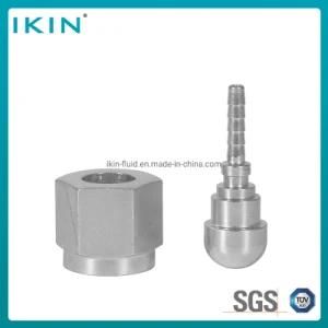 Ikin Carbon Steel Hydraulic Hose Fitting for Pressure Gauge Connector Ga Pressure Test Point Hydraulic Connector Hose Fitting