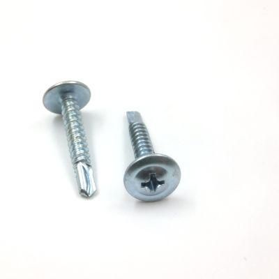 Galvanized M4.2 Pan Washer Head Self-Tapping Self-Drilling Screw Truss Wafer Head Self Drilling Screw