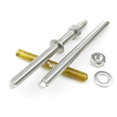 China Wholesale Fastener Hardware Hot-DIP Galvanized High-Strength Chemical Anchor Bolts M20