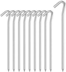 Heavy Duty Galvanized Steel Tent Stakes for Gardening Hiking