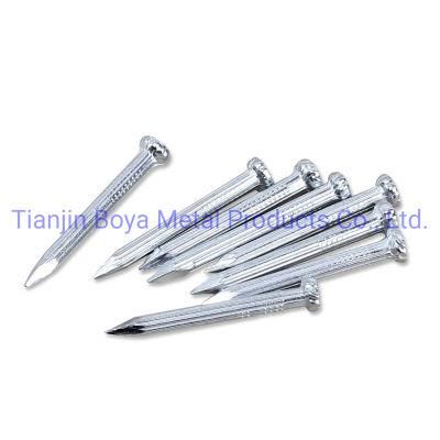 Hardened Galvanized Steel Grooved Concrete Coil Nails