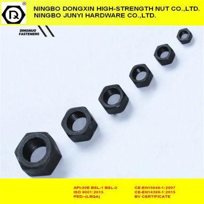 Carbon Steel Black Fasteners DIN934 Hex Nuts