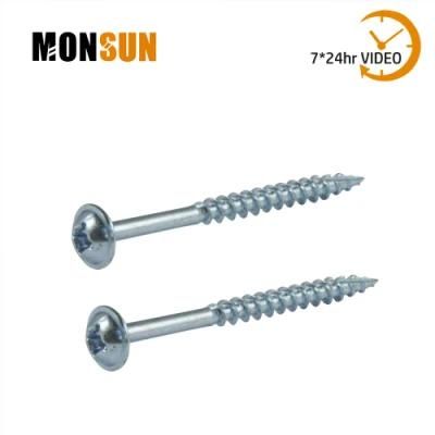 Phillips Square Combo #2 Sq/pH Round Washer Head T-17 Zinc Plated Particle Board Screw/Cut Wood Structural Screws