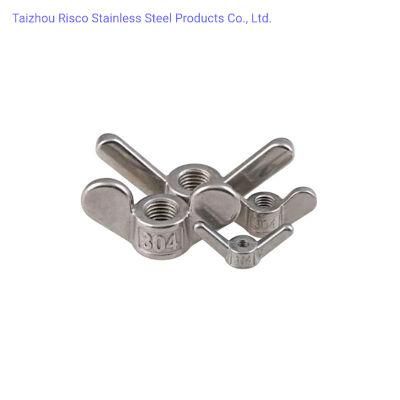 A2-70 A4-70/80 SS304/316 Chinese Manufacturer Fastener Wing Nut