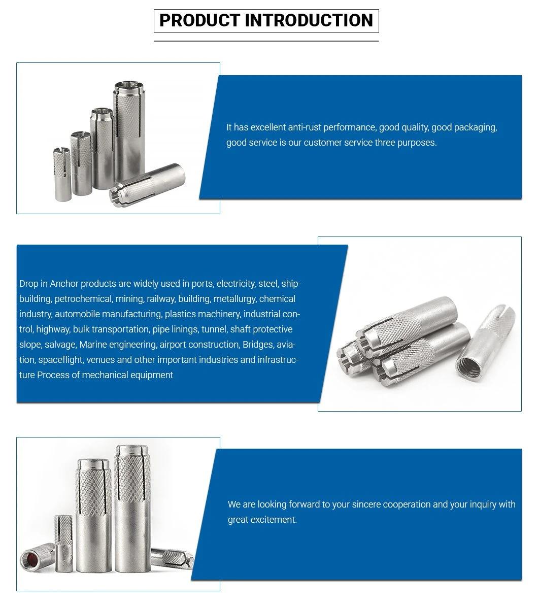 Stainless Steel 304 or 316 M10 A2 or A4 Drop in Anchor