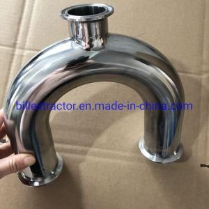Stainless Steel Sanitary 304 180degree Tri Clamp U Type Elbow