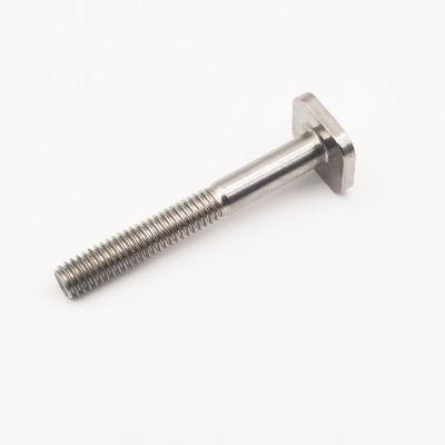 ANSI JIS Stainless Steel Hammer Head Bolt T Bolt Square Bolt M10 Fittings A2 T Bolt