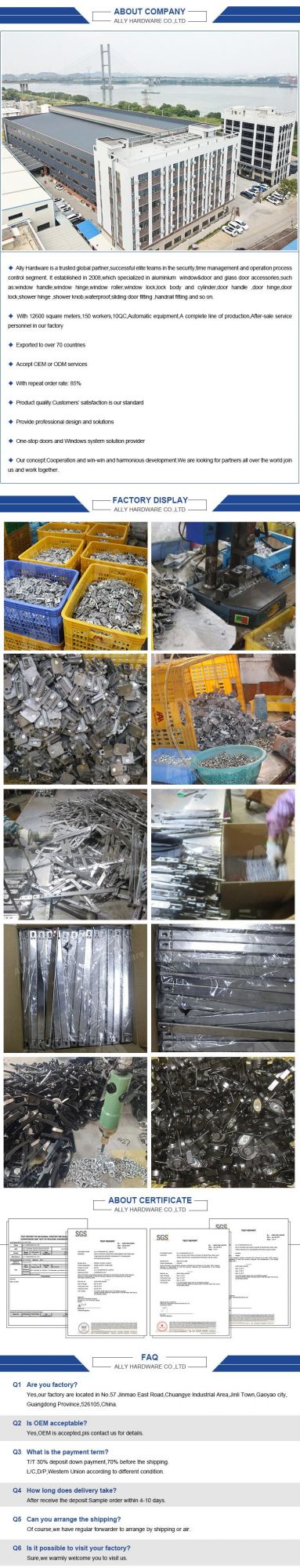 China Price Die Cast Aluminum Corner Joint for for Aluminium Profile Window