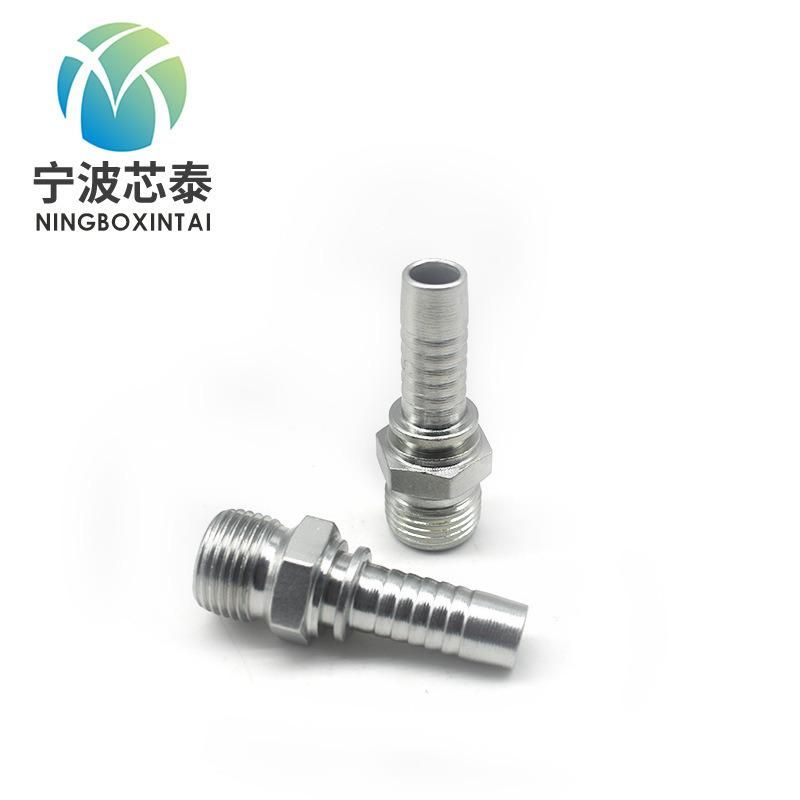 OEM China Factory Manufacturer 12611 Carbon Steel Casting Galvanized Bsp Male 60 Degree Cone Seat Silver and Yellow Hydraulic Nipple Dealer Price