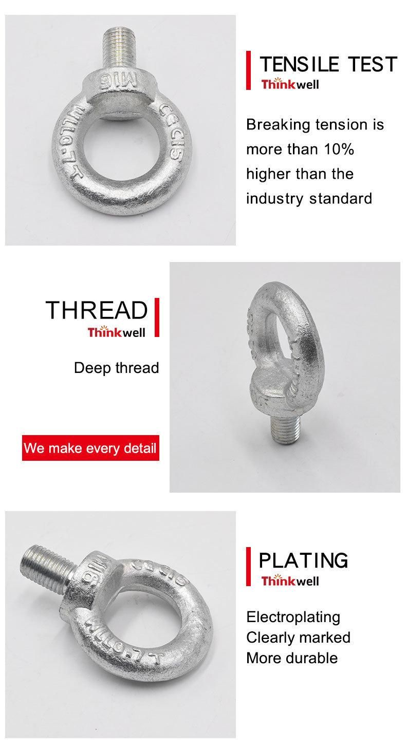Thinkwell Drop Forged Steel DIN580 Lifting Eye Bolt