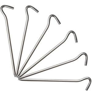 9inch Galvanized Steel Tent Pegs for Outdoor Camping