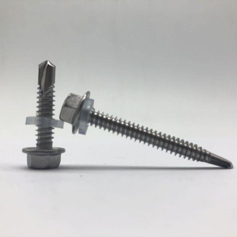 DIN7504K Ss410 Drilling Screw with EPDM Washer