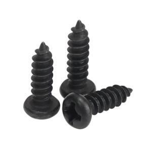 High Quality Wholesale Muluoding/Phillips Pan Head Self Tapping Wood Screw Black Screw