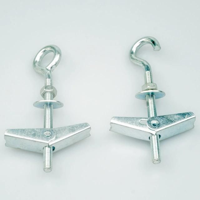 Spring Anchor Toggle Bolt with C-Hook or Threaded Hooks