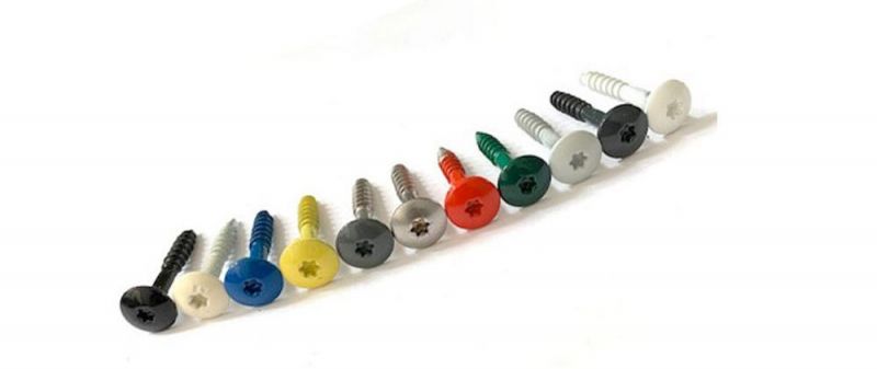 White/Colour Lacquered Head Carbon Steel Self-Tapping Screw