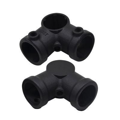 3 Way 90 Degree Elbow Aluminum Key Clamp Pipe Fittings Connector Screw Connection Pipe Fittings