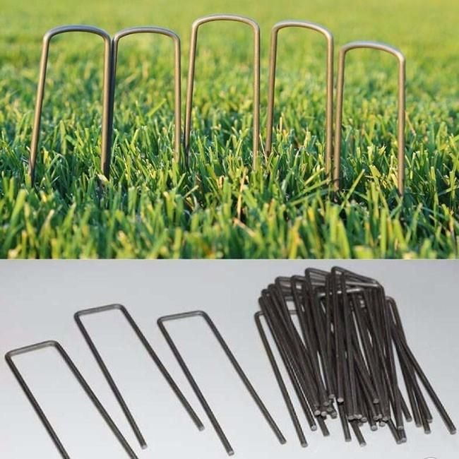 6′′ Length Garden Ground SOD Staples U Pegs U Shape Pins U Stakes