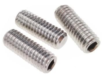 M5 Stainless Steel Grub Screws Flat Point Hex Socket Headless Fastener