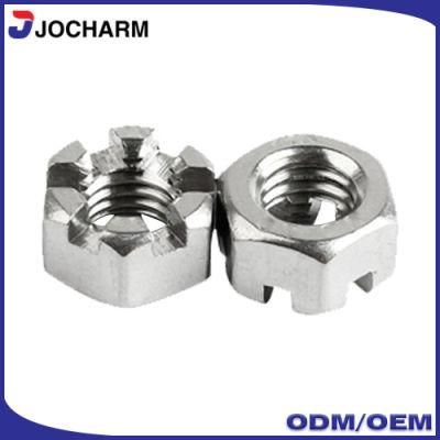 Stainless Steel 304 Hexagon Slotted Castle Nut Spare Parts