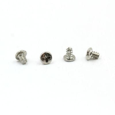 China Stainless Steel Fasteners Pan Head Phillips Micro M1.5 M2 M3 Self Tapping Thread Forming Screws