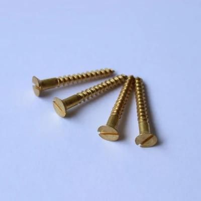 Hot Sale Brass Screw Slotted Countersunk Head Wood Screw