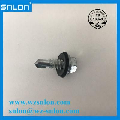 Stainless Steel Hex Head Drilling Screw with EPDM Bond Washer