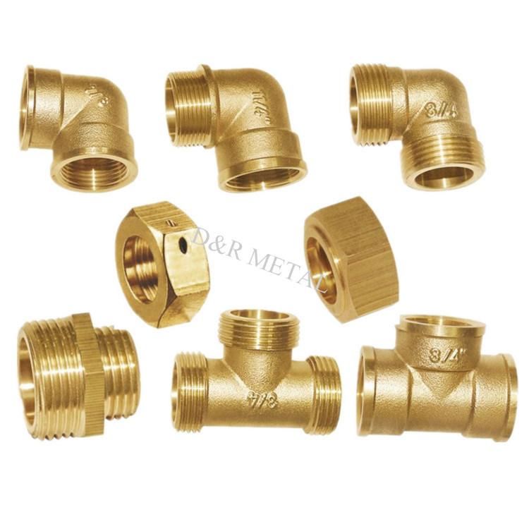 Brass Tee Elbow Quick Coupling Brass Pipe Fitting