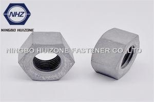 Mechanical Galvanized 2h Heavy Hex Nut 1045# Steel with Heat Treatment