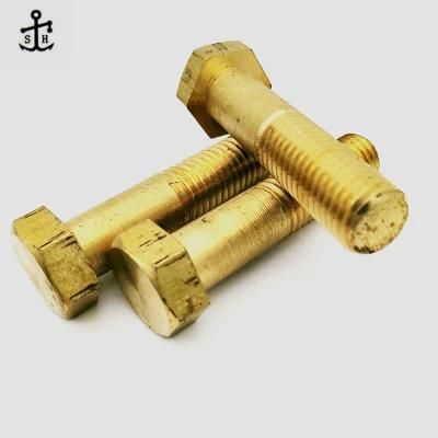 Factory Price Copper DIN 931 Hex Head Bolts Metric Thread Grade B Made in China