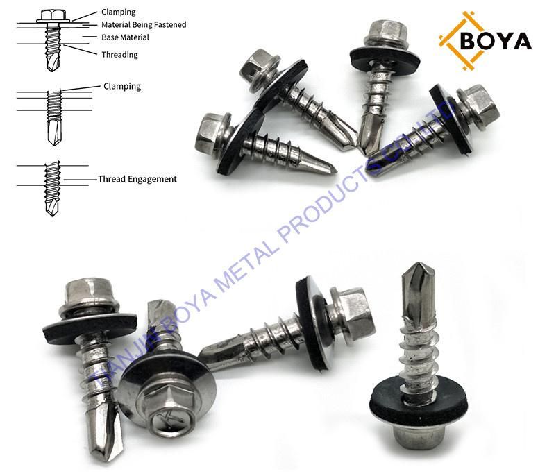 C1022 Carbon Steel Self Drilling Screw for Metal Plate
