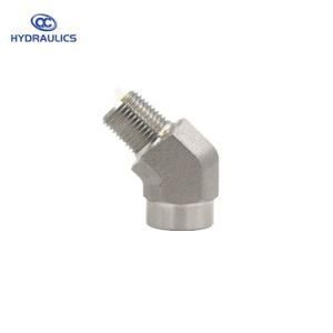 Elbow Adapter 45/90 Degree Hydraulic Saej514 Stanndard NPT Joint Fitting