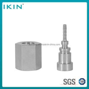 Ikin Stainless Steel Pm Hydraulic Hose Fitting for O-Ring Flat Seal Pm Hydraulic Gauge Connector Hose Fitting